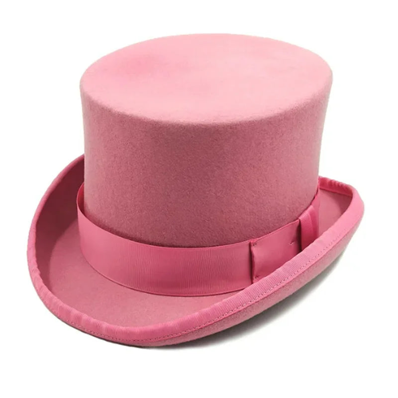 Men's Classic Wool Top Hat | Gentleman Magician Style