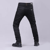 Men's Winter Biker Jeans Motocycle Denim Pants Male Stretch Original Long Trousers Off-road Protection Pants Plus Size 5XL