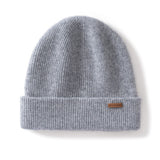100% Cashmere Beanie Hat – Unisex Knit Winter Cap