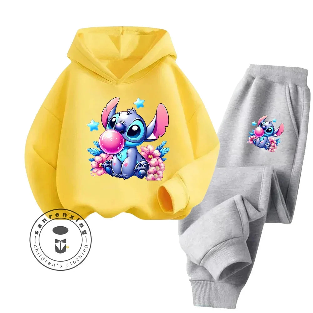 Disney Stitch Long Sleeve Hoodie & Pants Set
