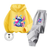 Disney Stitch Long Sleeve Hoodie & Pants Set