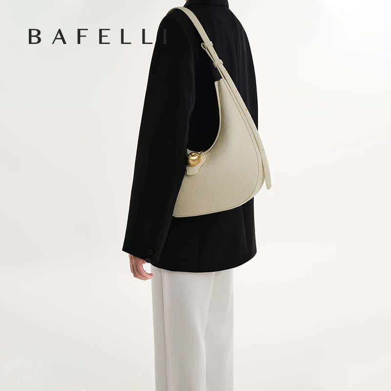 BAFELLI 2026 NEW WOMEN'S HANDBAG CAT SERIES GENUINE LEATHER LUXURY BRAND FASHION STYLE SHOULDER HOBOS LARGE SIZE BAGS FEMALE