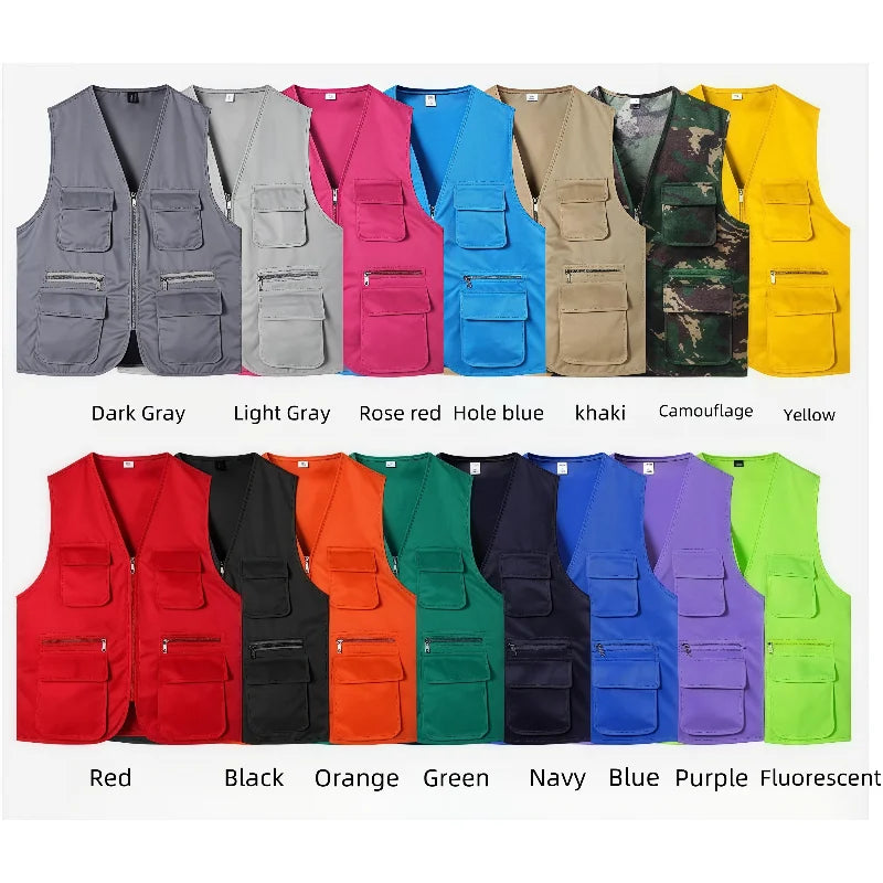 Men's Multi-Pocket Safari Vest – Lightweight All-Season Outerwear