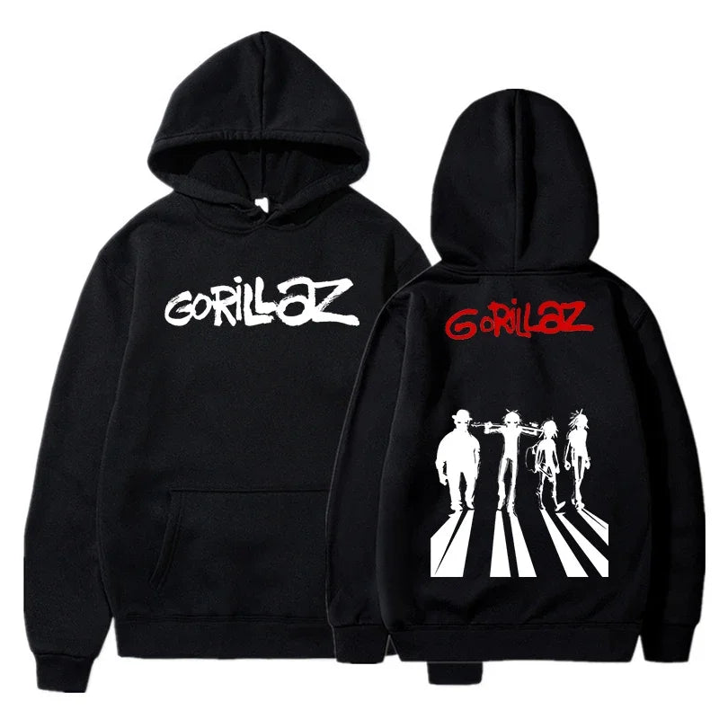 Gorillaz Graphic Hoodie with Relaxed Fit