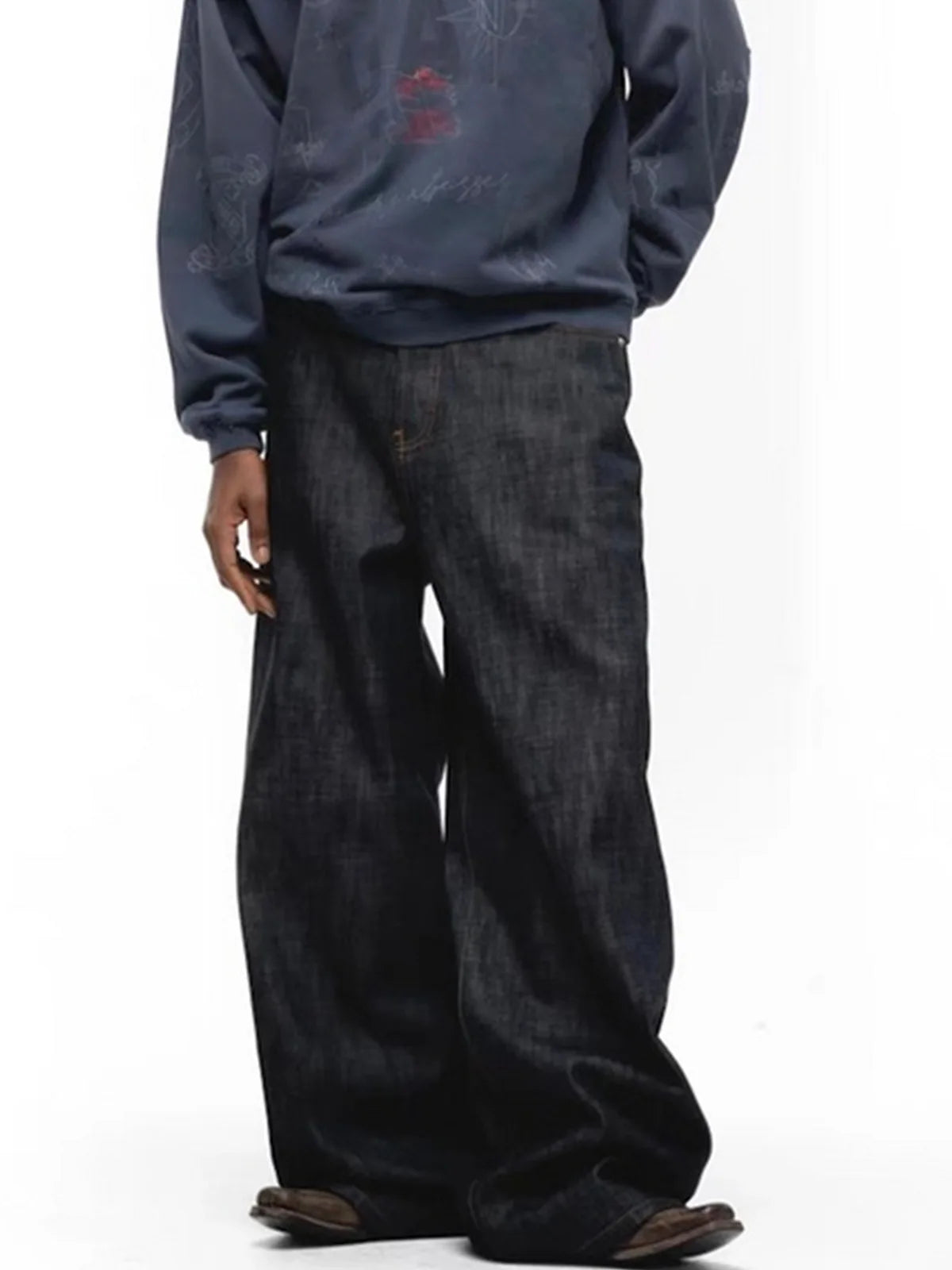 MIJKO Men's Relaxed Straight Denim Jeans – M to XXL