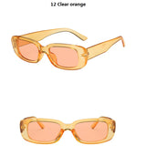 28 PCS Rectangle Sunglasses | UV400 Unisex Set
