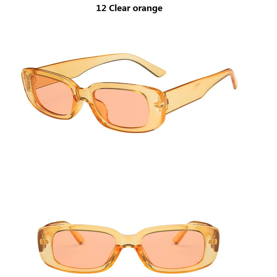 14-Piece Rectangle Sunglasses Set | Women's Vintage Eyewear