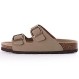 Women’s Suede Sandals with Cork Footbed
