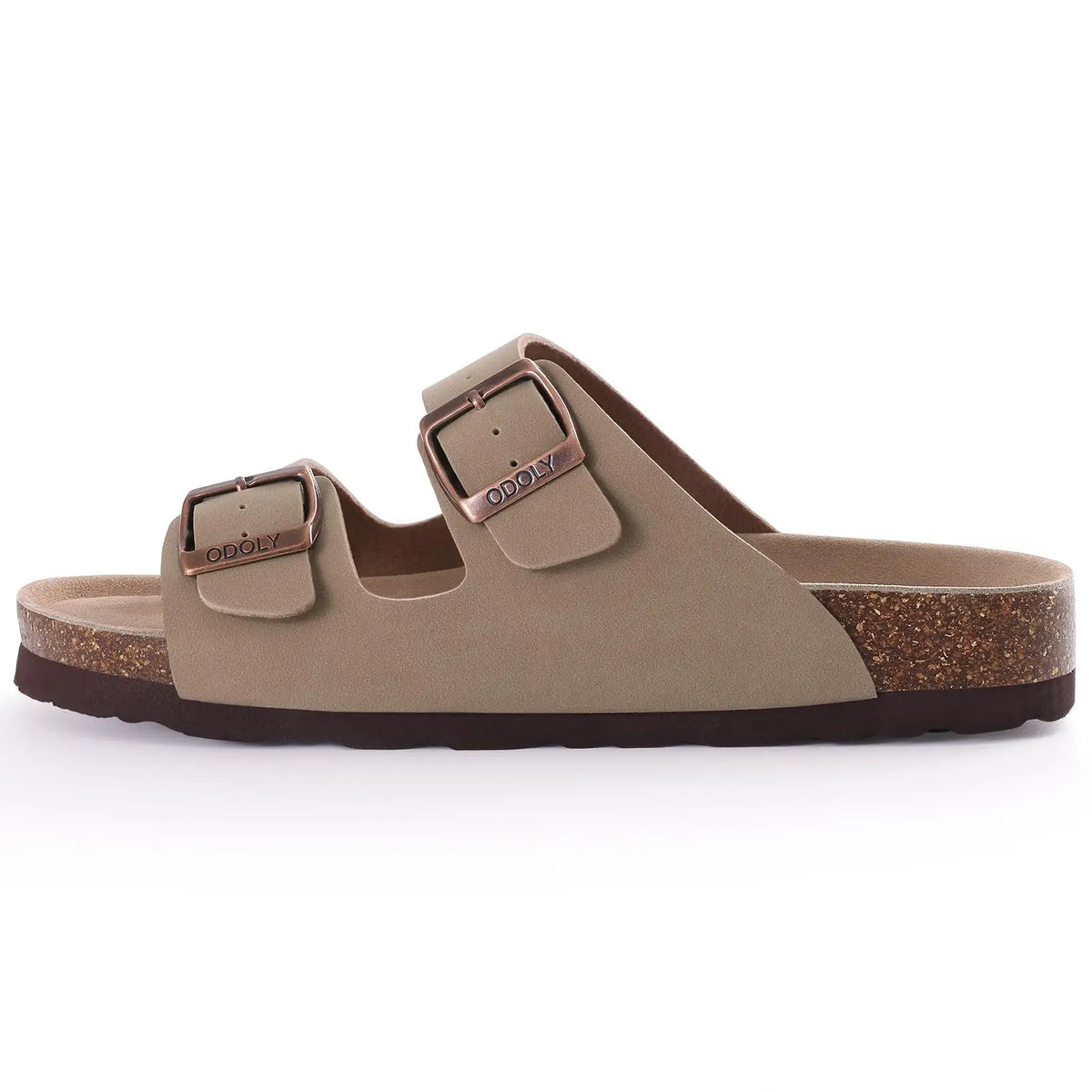 Women’s Suede Sandals with Cork Footbed