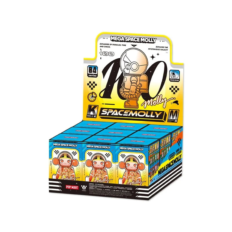 POP MART MEGA SPACE MOLLY 100% Series 4 Blind Box Guess Bag Mystery Box Toys Doll Cute Figure Desktop Ornaments