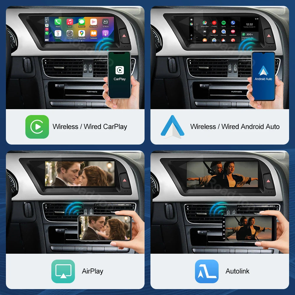 Road Top Touchscreen Display for Audi A5 S5 | CarPlay & Android Auto