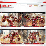 ZD Toys  Avengers Iron Man MK44 Hulkbuster Action Figure LED 1/10 36cm Tony Stark  Anniversary Memorial Model Collections Gift