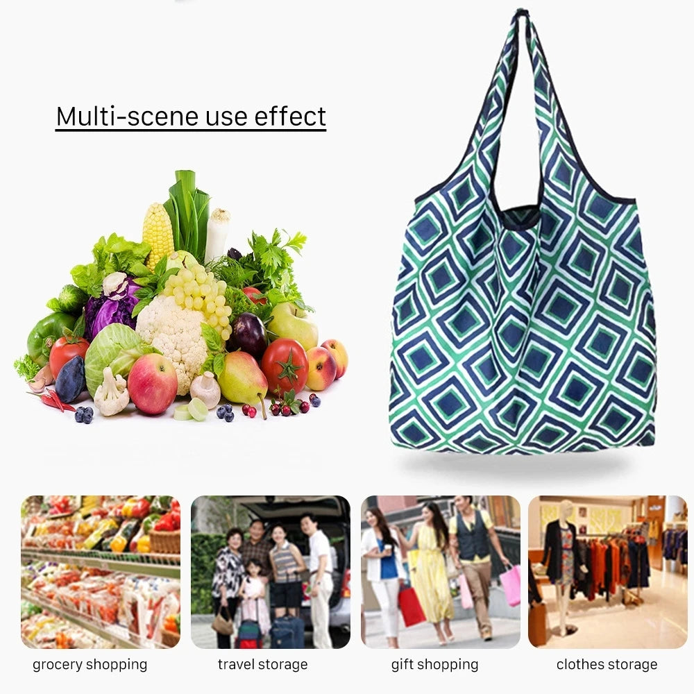 Foldable Reusable Shopping Bag – Eco-Friendly Tote