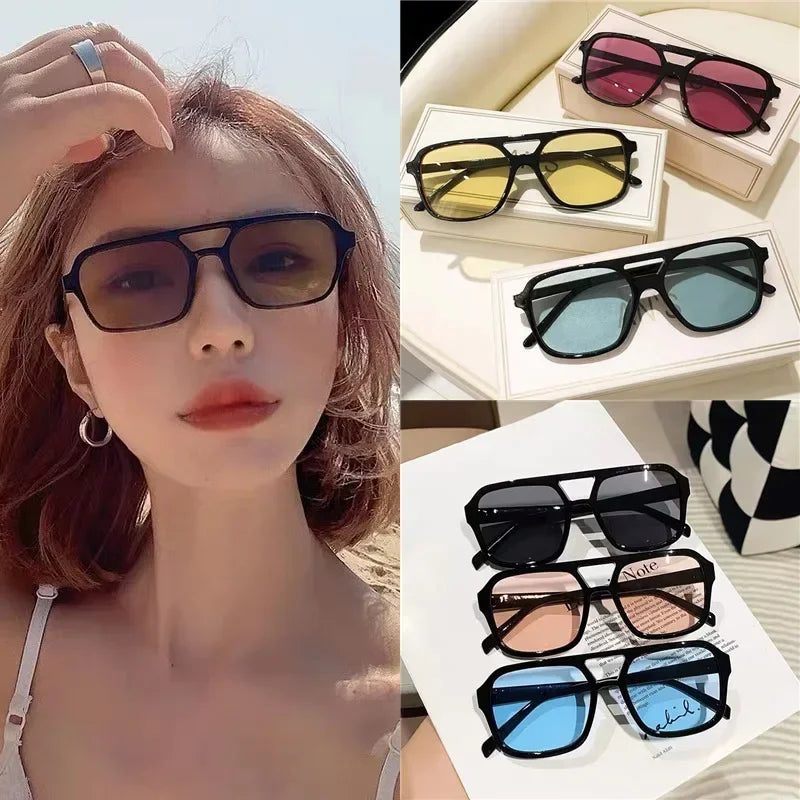 Square Frame Sunglasses – UV400 Protection, Unisex