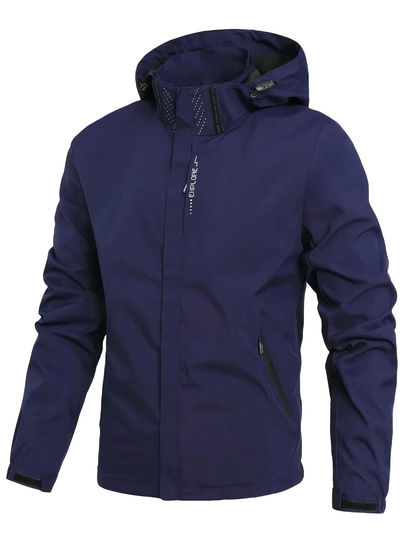Men's Waterproof Hooded Windbreaker Jacket