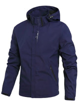 Men's Waterproof Hooded Windbreaker Jacket