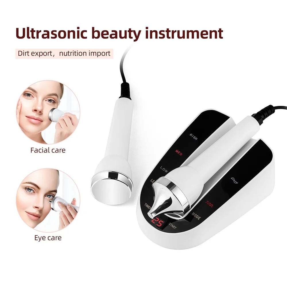 Ultrasonic Facial Beauty Device – Face & Eye Lift Massager