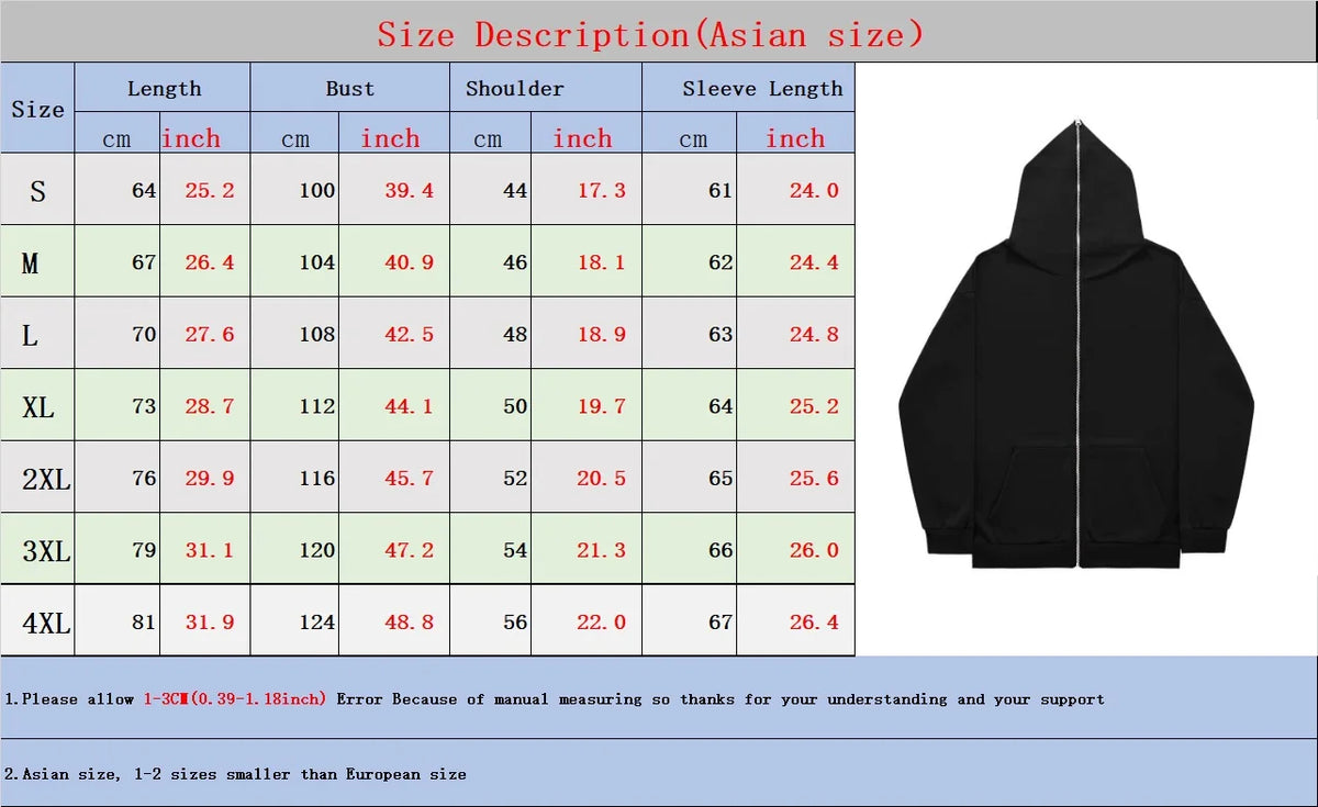 Full Zip Up Spider Hoodie Women Men Streetwear Harajuku Graphic Oversized Jacket Hood Shirt Punk Gothic Y2K Clothes Sweatshirt