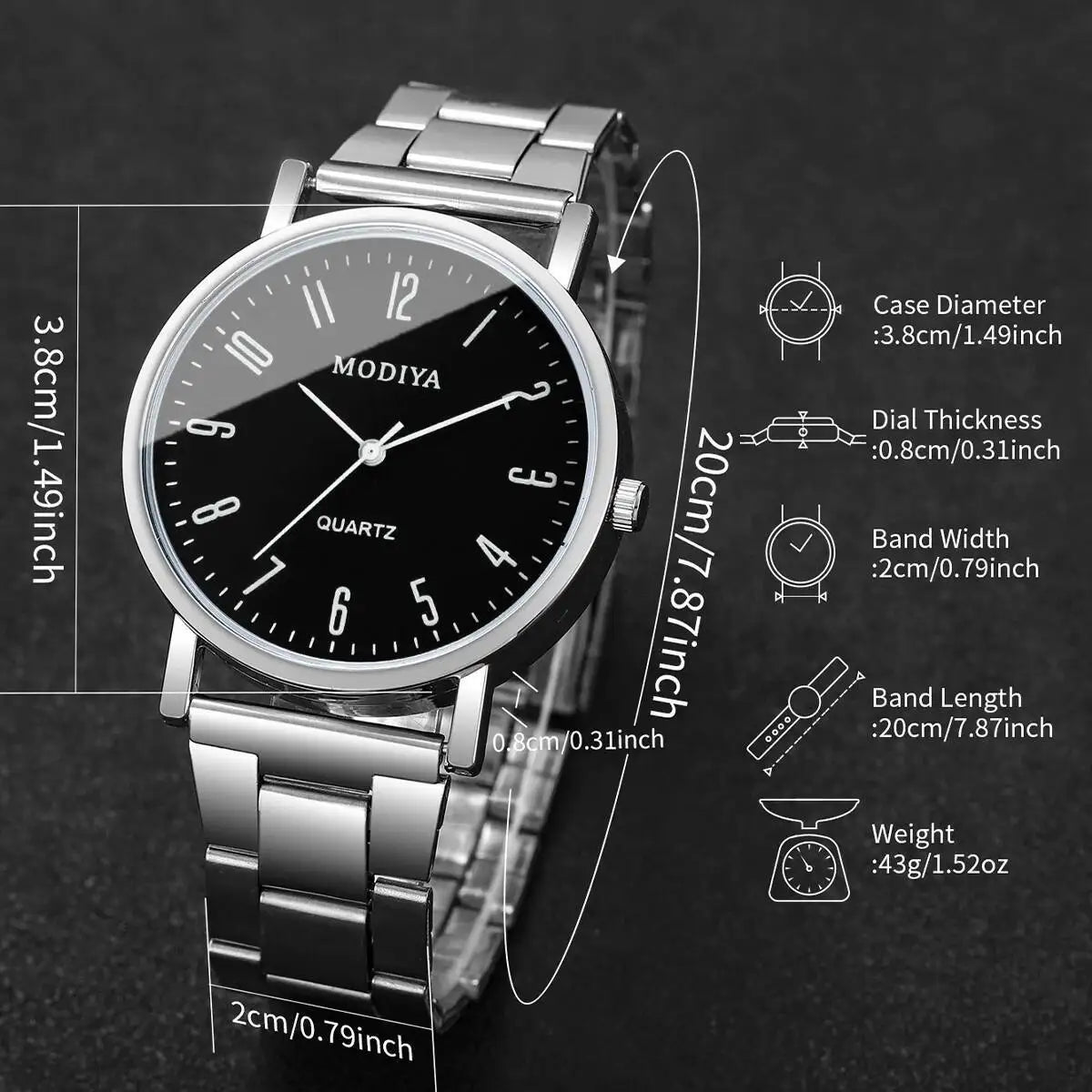 Fashion Men Business Watches Casual Analog Quartz Watch Men's Wristwatch Reloj Hombre（Without Box）