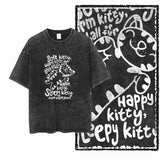 DB Cat Acid-Washed Graphic Tee