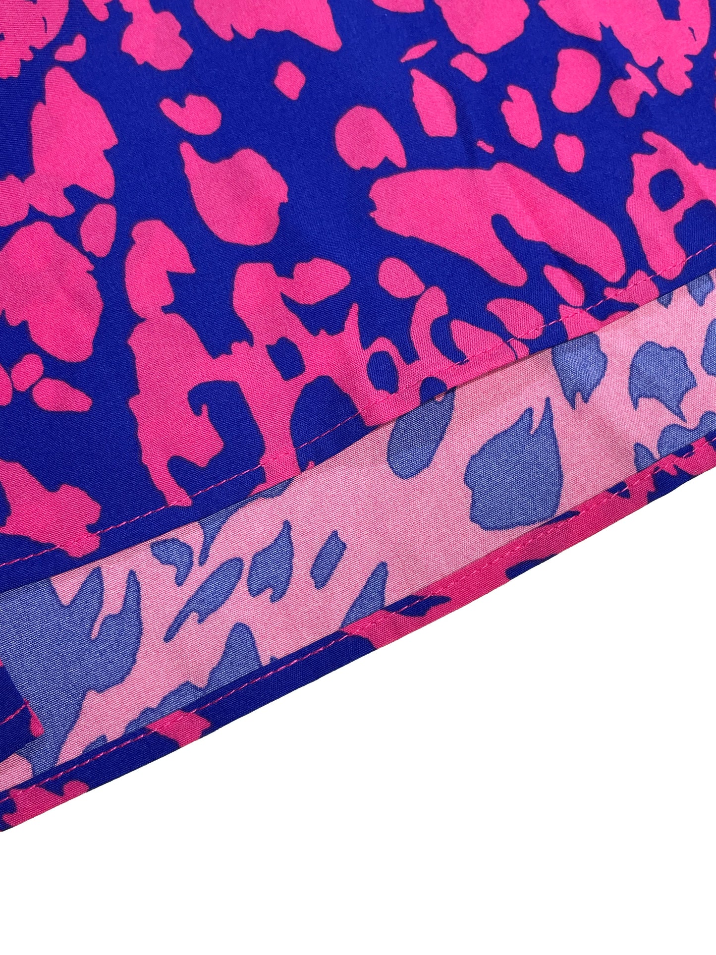 Elegant Print Belted Midi Dress