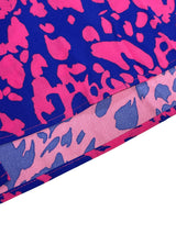 Elegant Print Belted Midi Dress