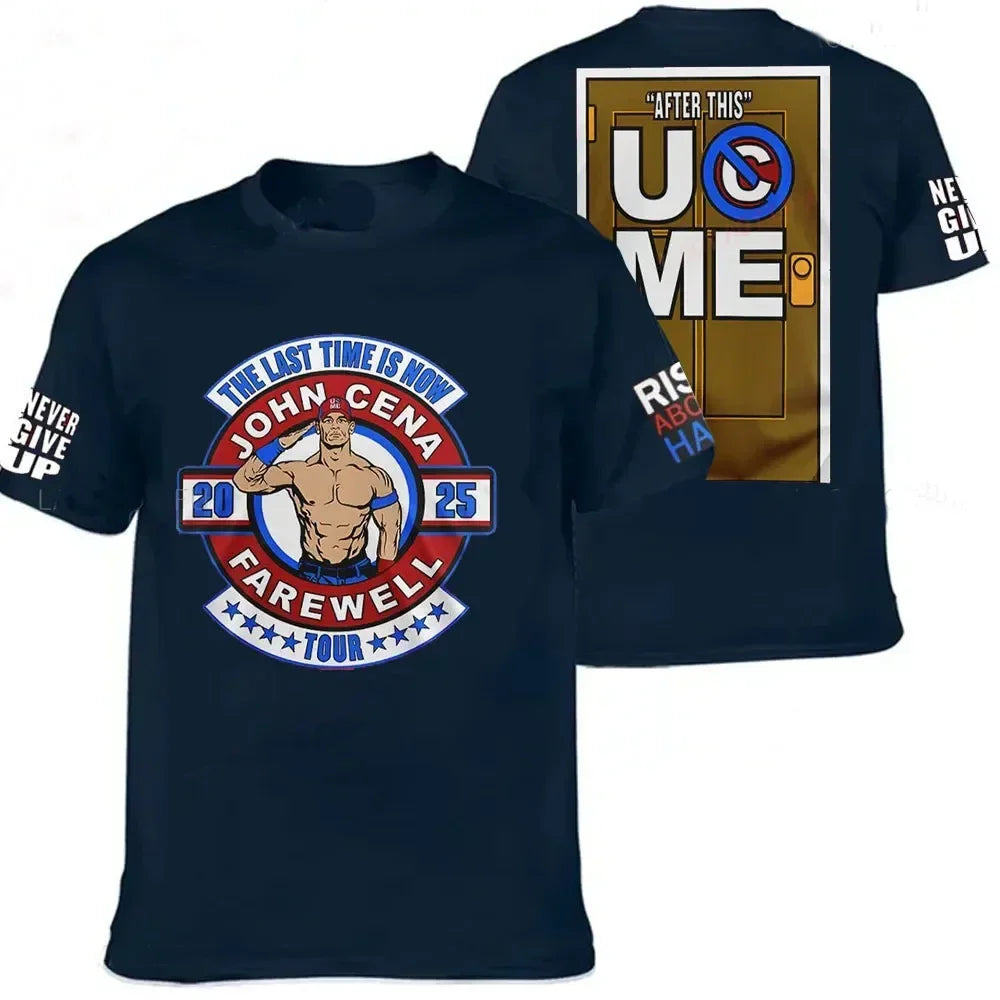 John Cena "Never Give Up" Men's Sports Tee