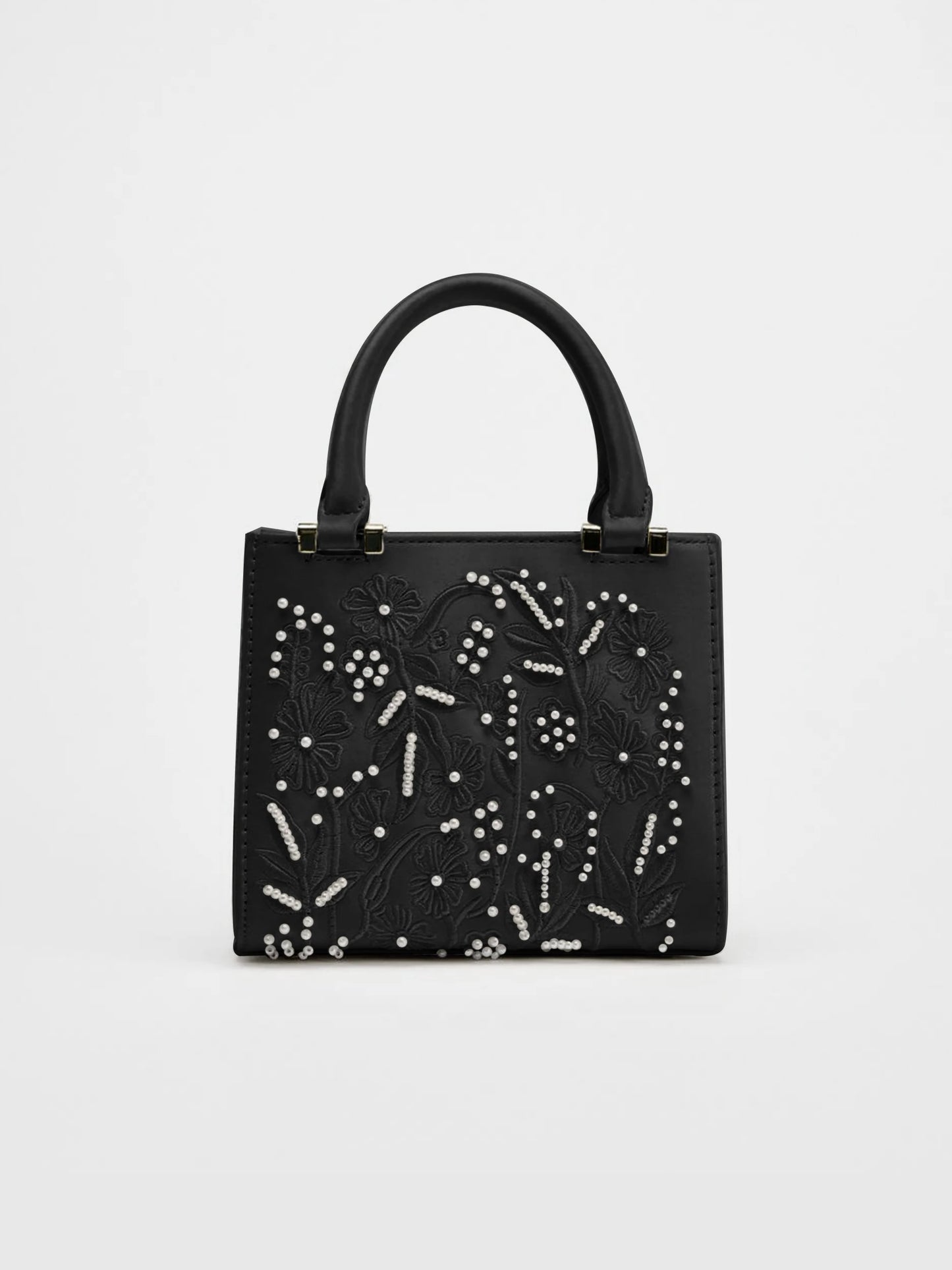 Floral Pearl Mini Duffel Bag