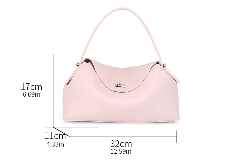 Women's genuine leather handbag fashionable retro designer luxury bag high-quality cowhide large capacity casual shopping bag