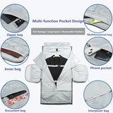 OZUKO Garment bag Multifunction Men Suit Storage Large Capacity Luggage Handbag Male Waterproof Travel Duffel Bag Shoes Pocket