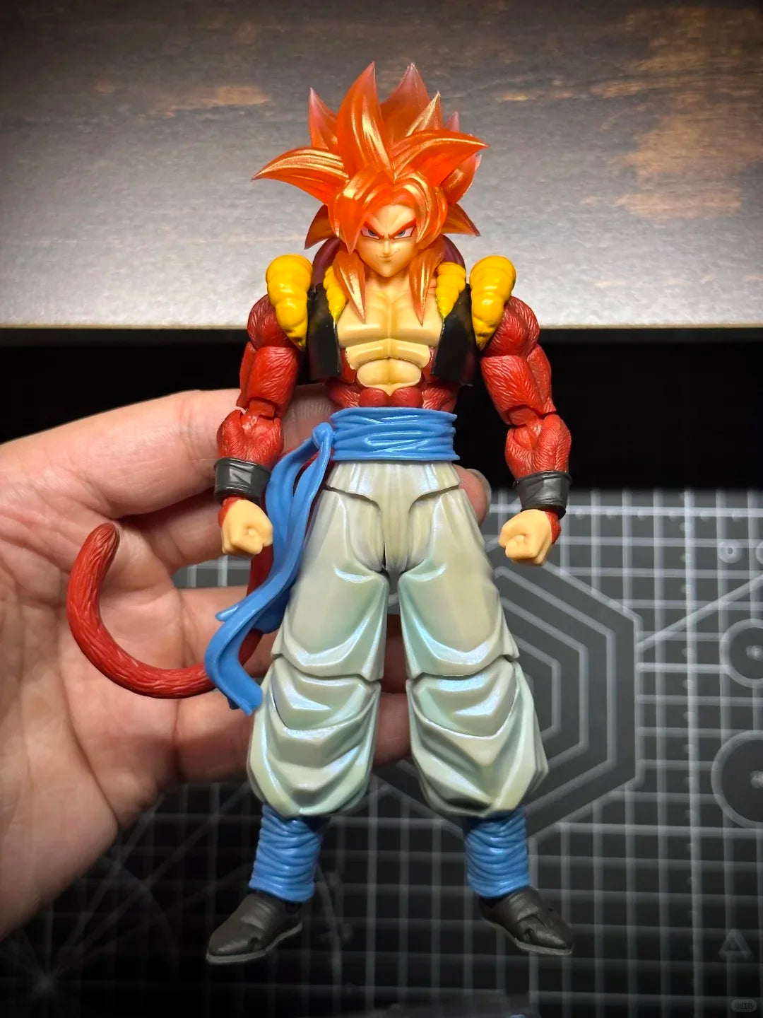 In Stock KAMIONE Tonsenarttoys Dragon Ball Gogeta Figure GT Super Saiyan 4 SSJ4 Gogeta Anime Action Figures Toys Gifts