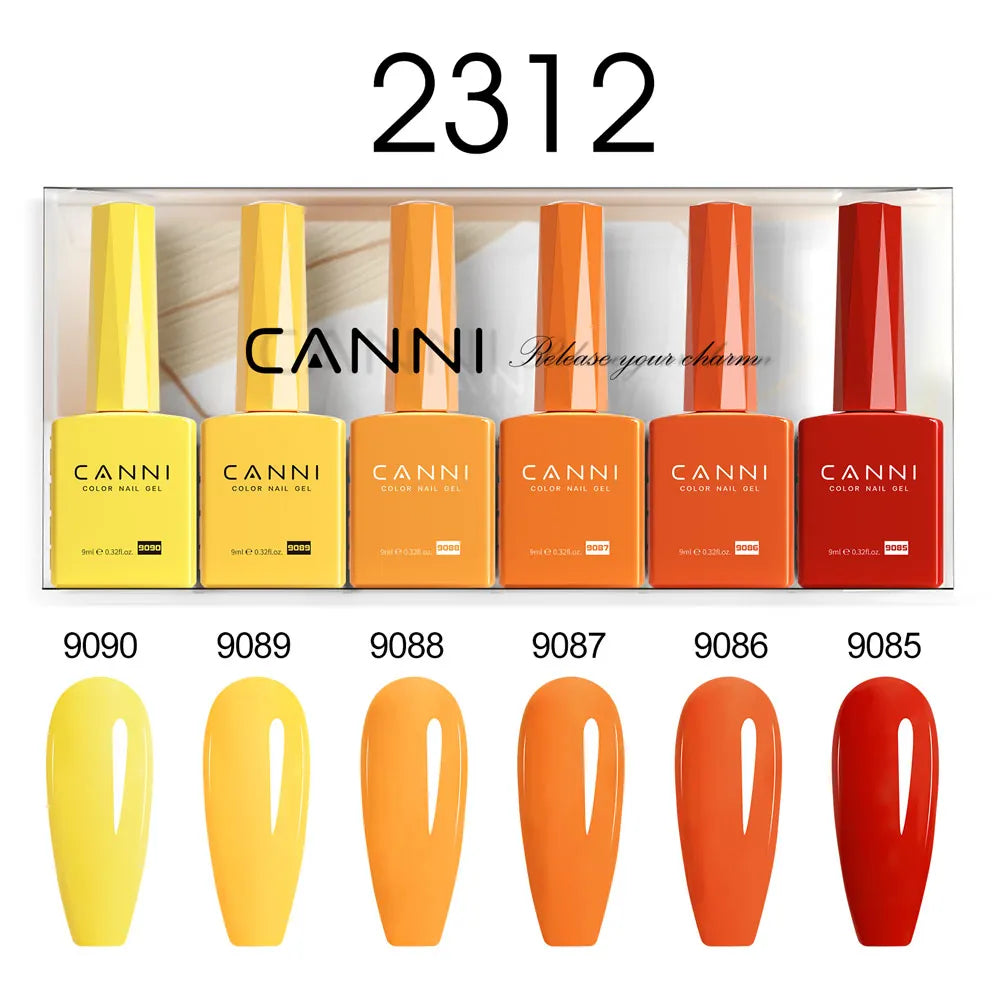 CANNI HEMA-Free Gel Polish Kit | Jelly, Nude & Rubber Base