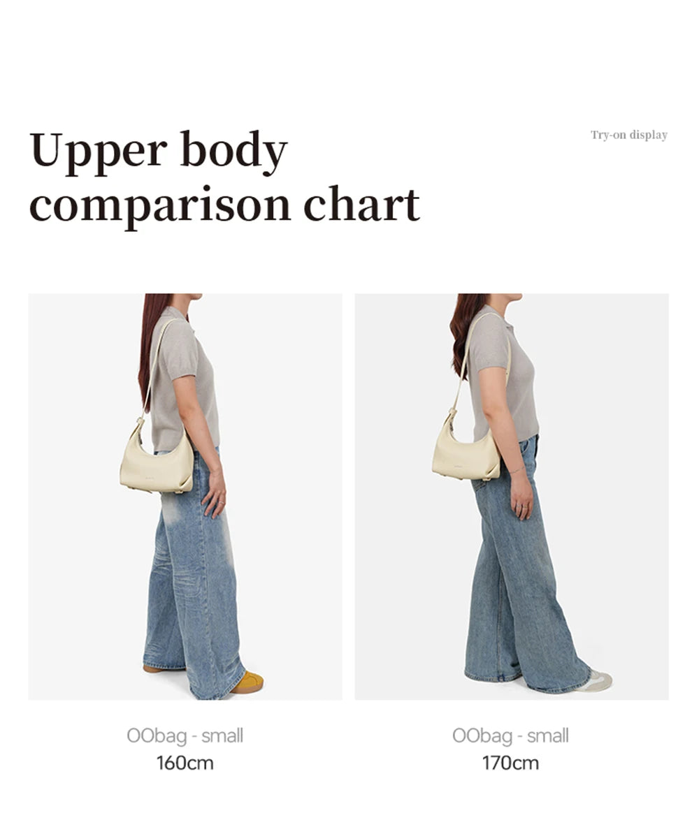 LA FESTIN Original Handbag Women New Shoulder Bags Fashion Half Moon Bag Crossbody Bag Luxury Brand Bags Ladies Leather Bag