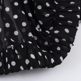 Polka Dot Printed Midi Skirts Two Piece Sets for Women 2025 Summer Chic Bow Tied Blouse Top Suits Woman 2 Piece Outfits