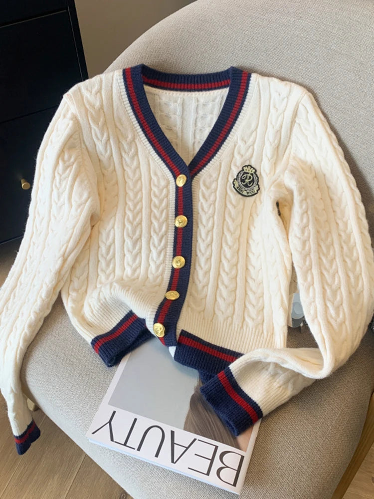 Women's V-Neck Knit Sweater