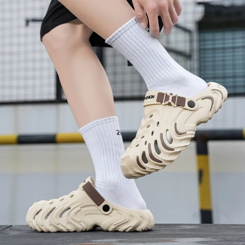 Men's EVA Clogs — Lightweight Outdoor Beach Slippers & Garden Slides