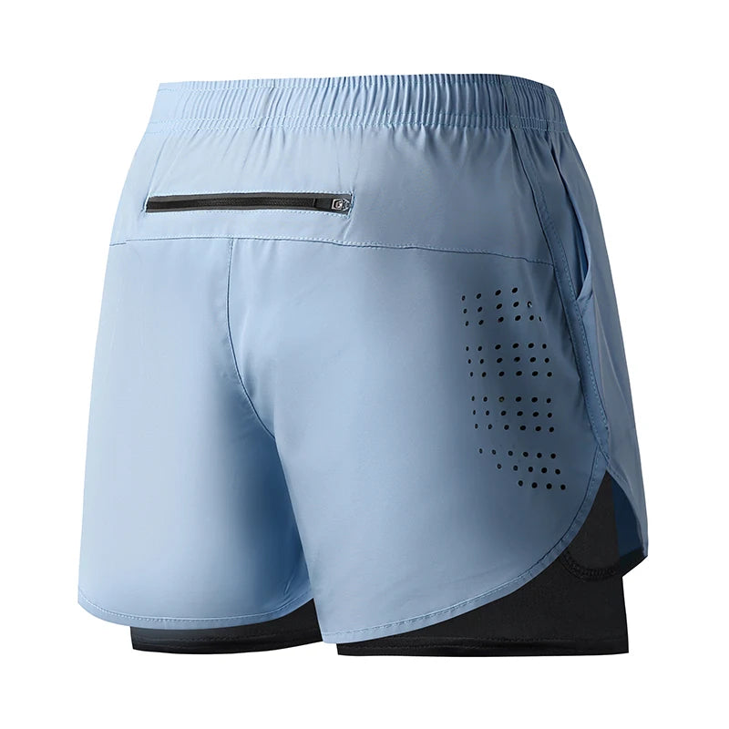 Performance Double-Layer Training Shorts | Moisture-Wicking Athletic Gear