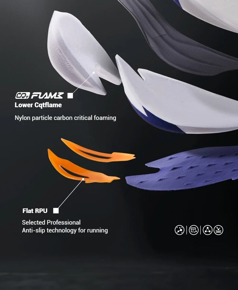 361 Degrees Furious 2.0 Men Women Running Sports Shoes Carbon Plate Racing Marathon Rebound Cushioning Male Sneakers 672432201