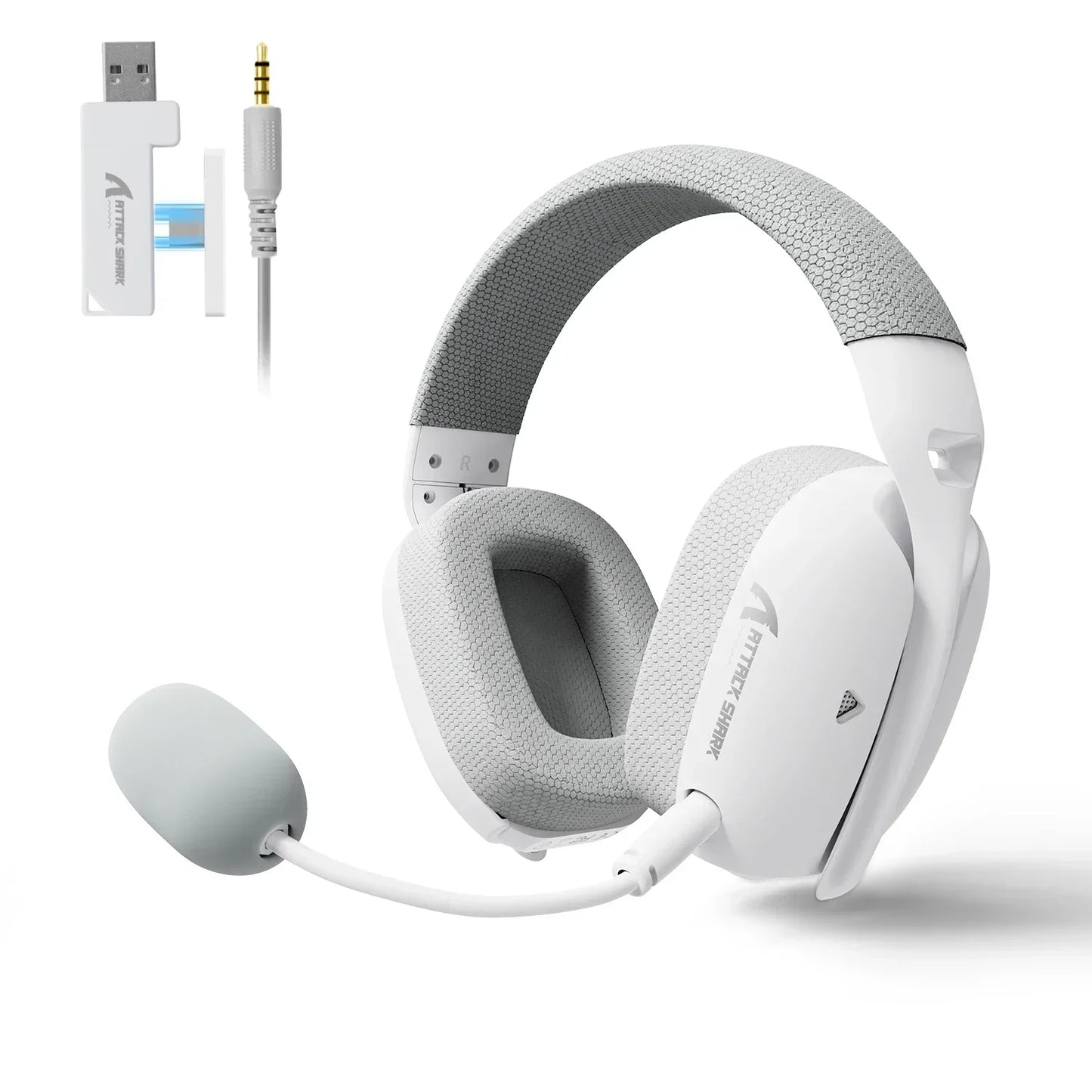 ATTACK SHARK L80PRO Wireless Gaming Headset Tri-Mode 2.4G Bluetooth Wired Ultra-Light Low Latency Noise Cancelling with Mic