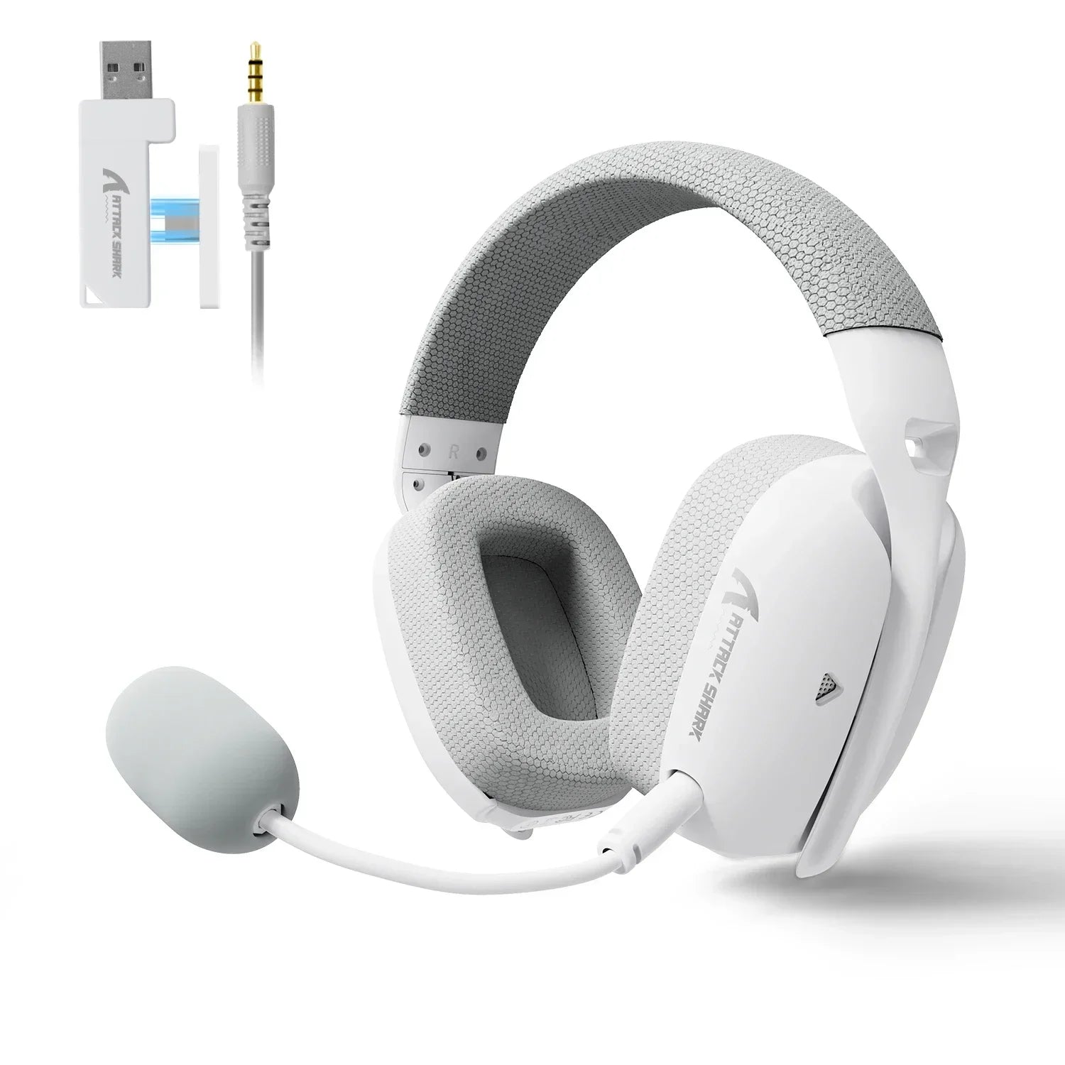 ATTACK SHARK L80PRO Wireless Gaming Headset Tri-Mode 2.4G Bluetooth Wired Ultra-Light Low Latency Noise Cancelling with Mic