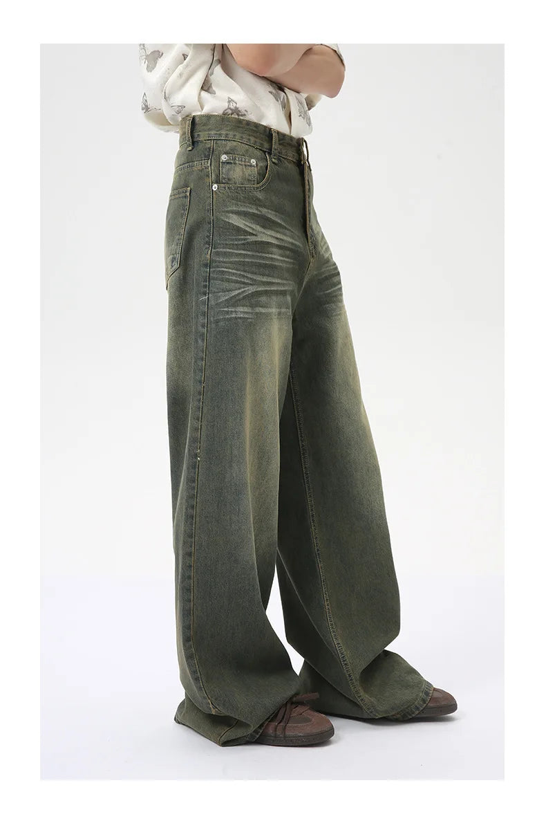 Men's Loose Straight-Leg Denim Jeans & Shorts