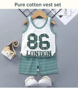 Kids' Cotton Summer Vest & Shorts Set