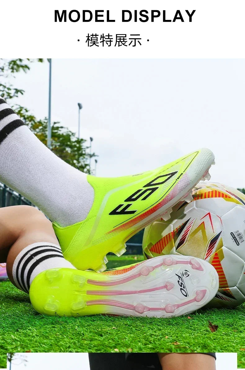Men's Football Boots – Lace-Up Soccer Cleats