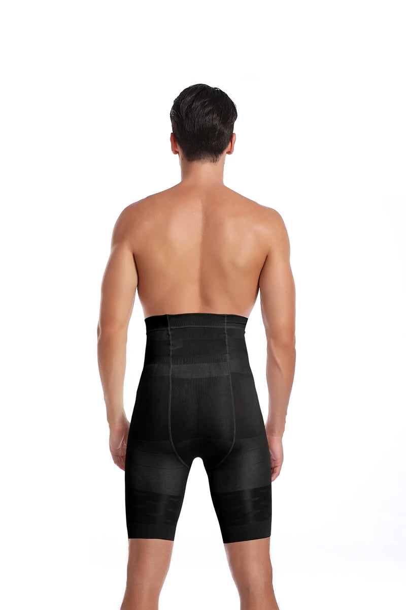 Men Tummy Control Shorts High Waist Slimming Shapewear Abdomen Belly Flat Body Shaper Leg Underwear Compression Briefs Boxer 3XL