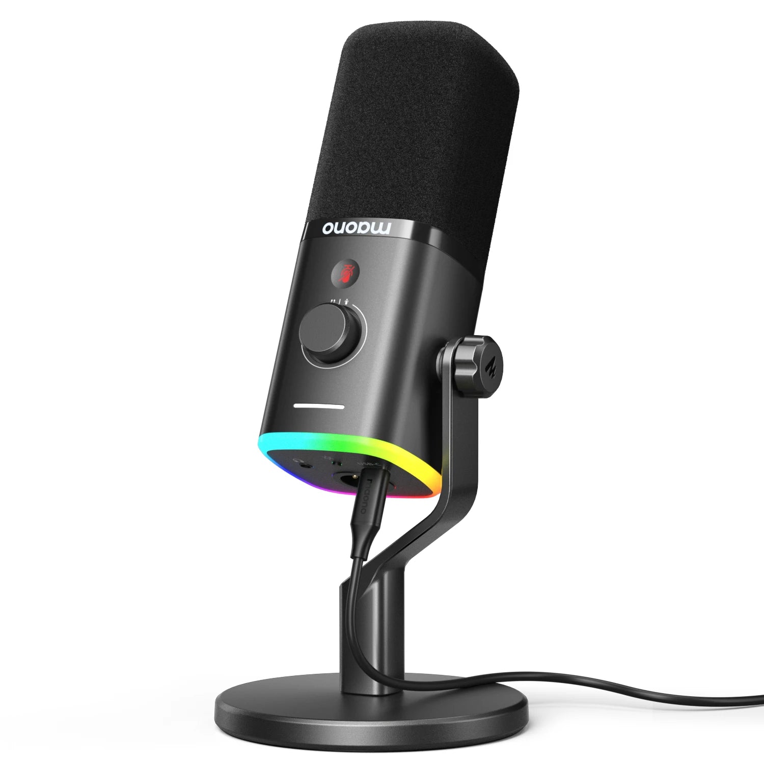 MAONO PD100X USB/XLR Dynamic Mic with RGB & Noise Reduction
