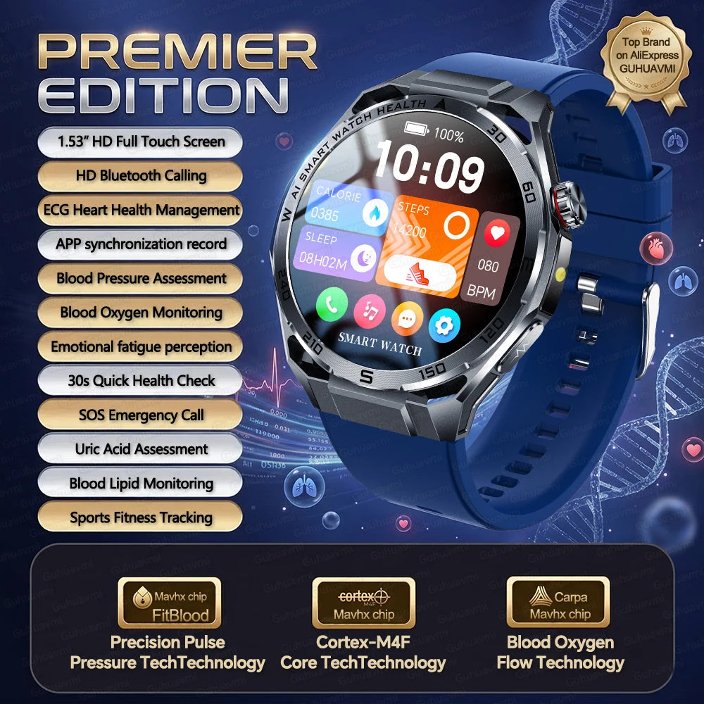 AI ECG Smart Watch | Nursing-Grade Health Monitor 2026