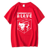 Men's T-shirt Top Quality Cotton Schrodinger's Cat Print Summer Short Sleeve Men T Shirt Casual The Big Bang Theory Mens Tshirt