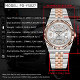 PAGANI DESIGN 2026 New Men's Watches Rose Gold Luxury Automatic Watch For Men MIYOTA 8215 Mechanical Wristwatch Sapphire crystal