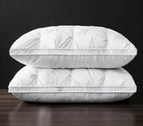 HTMCK 5-Star Hotel Comfortable Sleeping Pillow Three-Dimensional Soft Bilateral Washed Solid Color  Sleeping Pillows