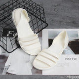2025 For Women Summer Flats Candy Color Casual Beach Outdoor Female Ladies Jelly Slippers Fashion Open-Toed Slides Shoes